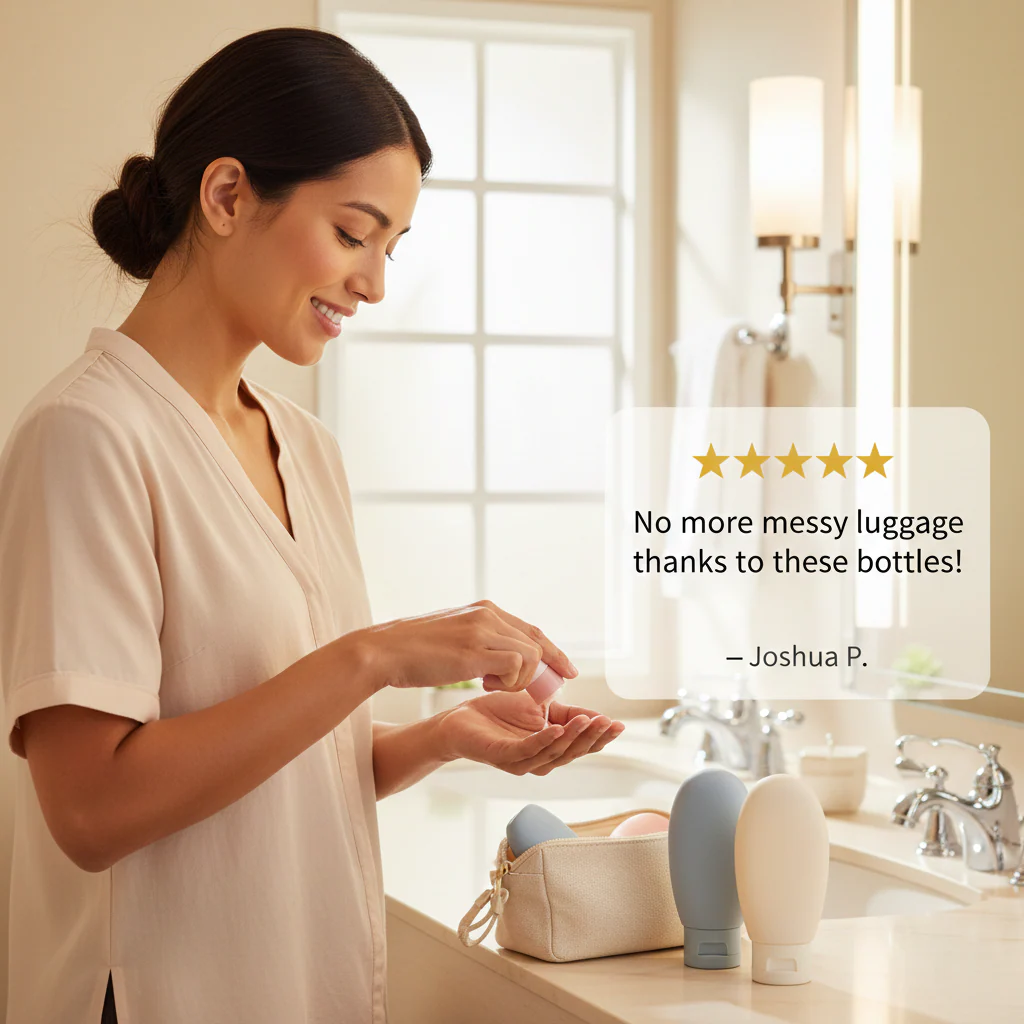 Glyde™ – Leakproof Silicone Travel Bottles Set of 3 (60ml) + 50 % OFF - Image 7