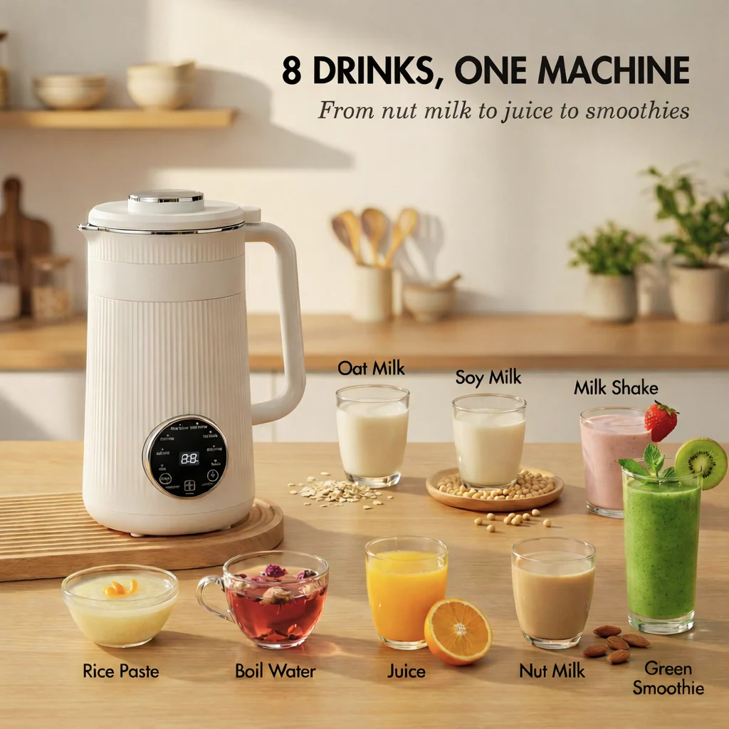 Nourish™ – 8-in-1 Automatic Nut Milk Maker & Beverage Machine, 32oz Self + 50 % OFF - Image 3