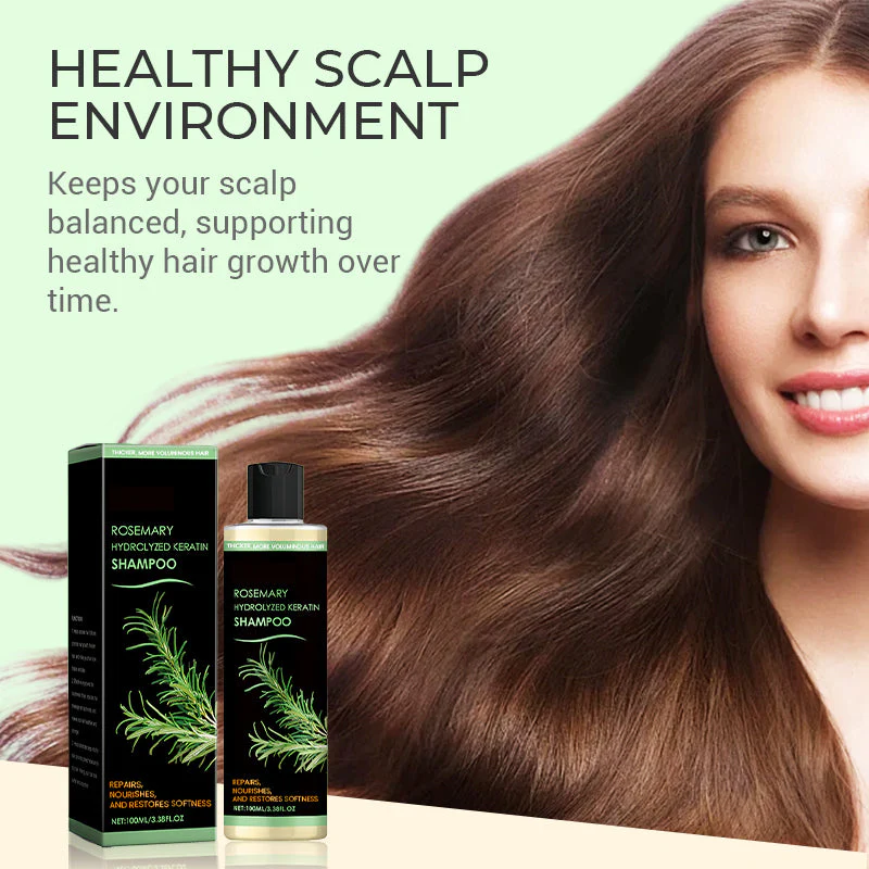 The RoséFlow Repair Shampoo - Hydrolyzed Keratin, Rosemary, and Hair Growth Support + 50% OFF - Image 3