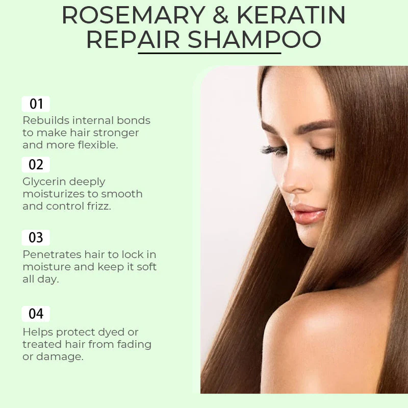 The RoséFlow Repair Shampoo - Hydrolyzed Keratin, Rosemary, and Hair Growth Support + 50% OFF - Image 7