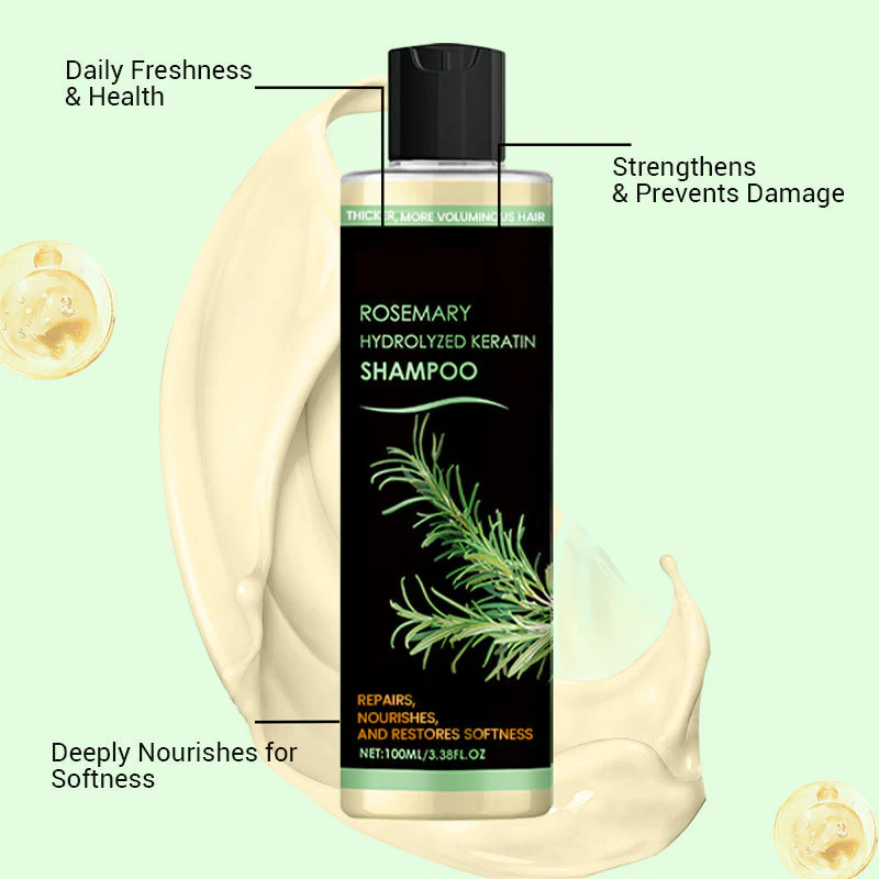 The RoséFlow Repair Shampoo - Hydrolyzed Keratin, Rosemary, and Hair Growth Support + 50% OFF - Image 8
