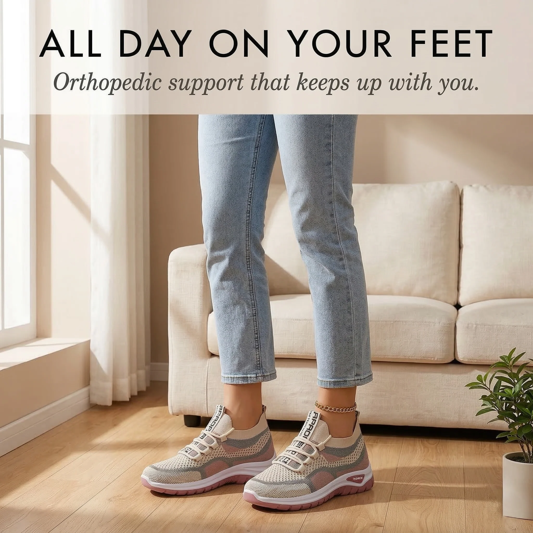 SoleHaven™ – Orthopedic Support, Breathable Mesh Women's Comfort Sneakers + 50% OFF - Image 3