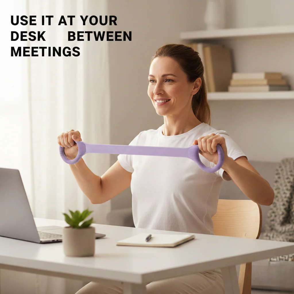 Flexelle™ – Silicone Figure 8 Resistance Band for Arms, Back & Shoulder Toning + 50 % OFF - Image 4