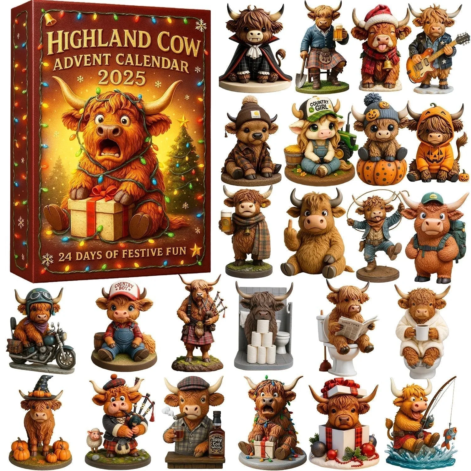 The Highland Cow Advent Calendar - 24 Days of Festive Fun + 50% OFF - Image 3