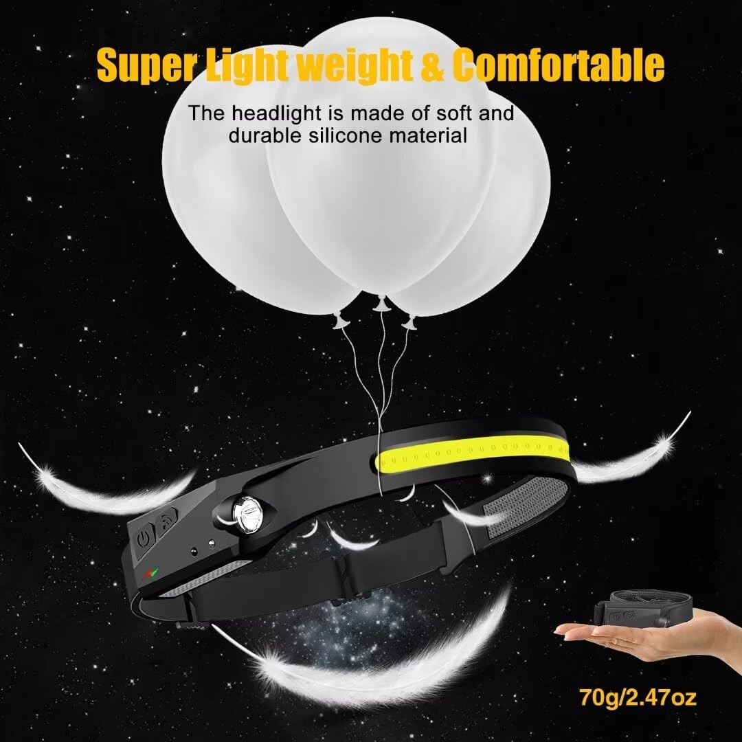 The HorizonBeam Headlamp - 230° Wide Light, Hands-Free Comfort + 50% OFF