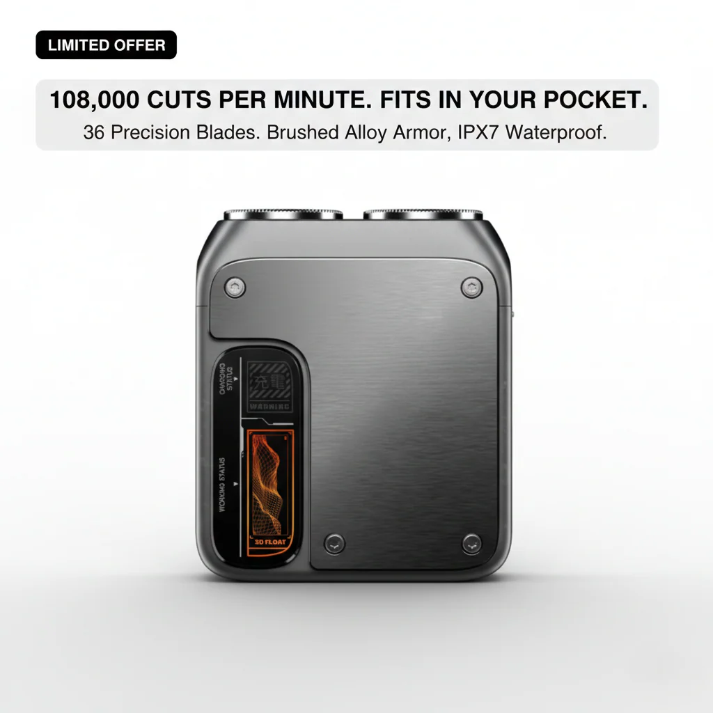 SteelTrim™ Pocket Shaver – Full Power in a Mini Size + 50 % OFF