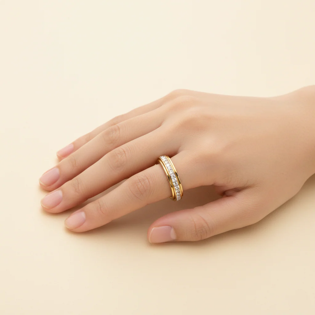 Revelle™ – Sparkling Dual-Spin Anxiety Relief Ring, Waterproof & Fade-Free + Buy 1 Take 1 FREE - Image 2