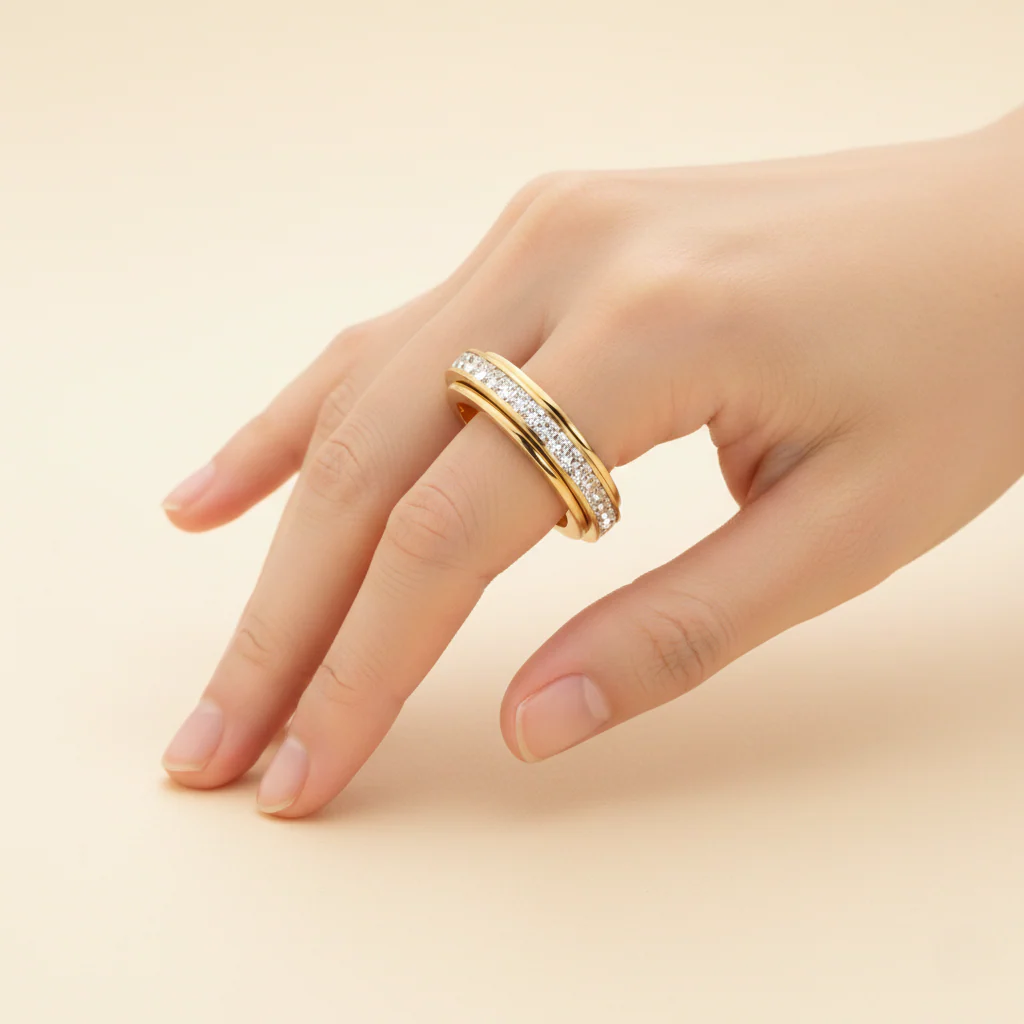 Revelle™ – Sparkling Dual-Spin Anxiety Relief Ring, Waterproof & Fade-Free + Buy 1 Take 1 FREE - Image 3