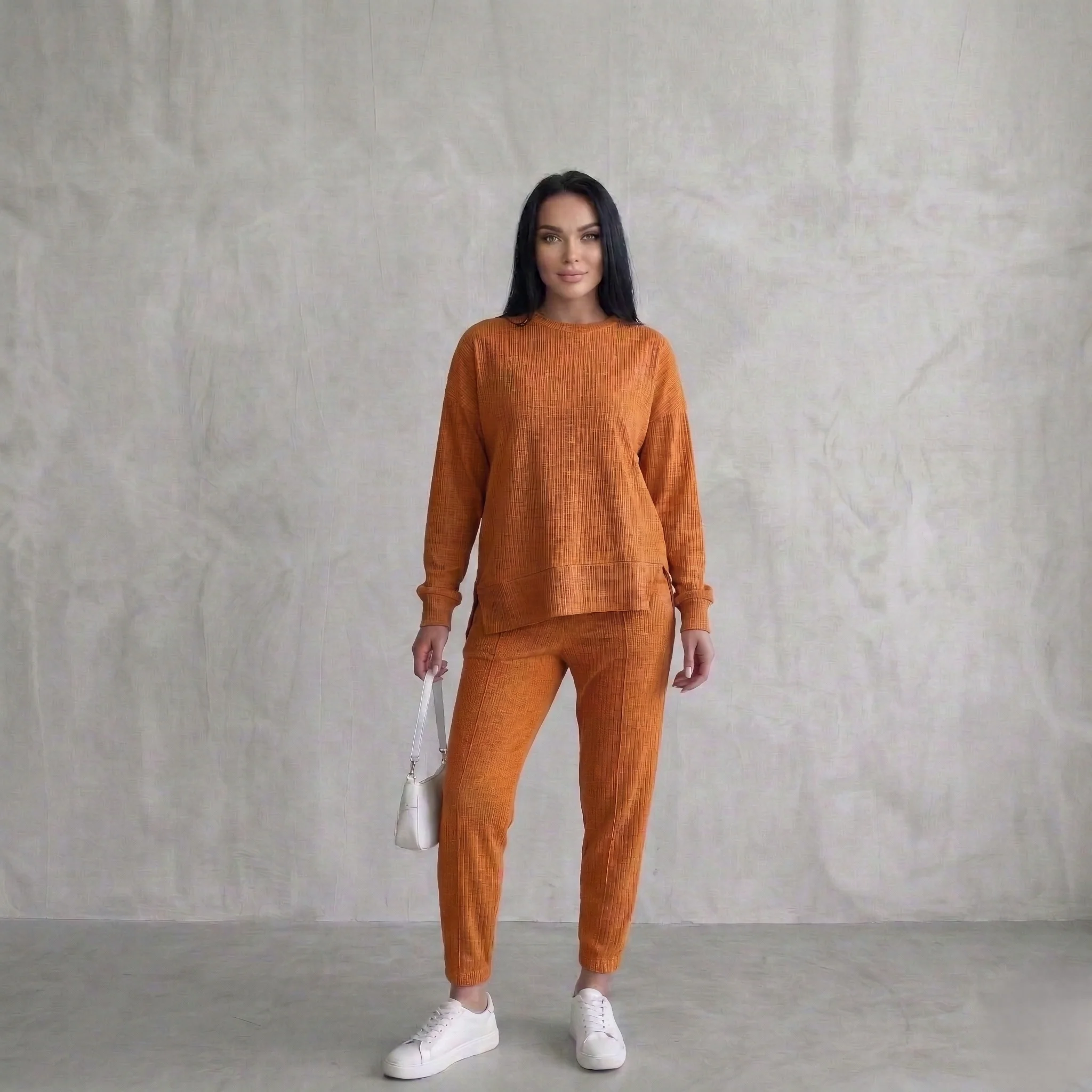 Drapecroft™ – Asymmetric Hem Sweatshirt & Pants Lounge Set + 50% OFF - Image 10