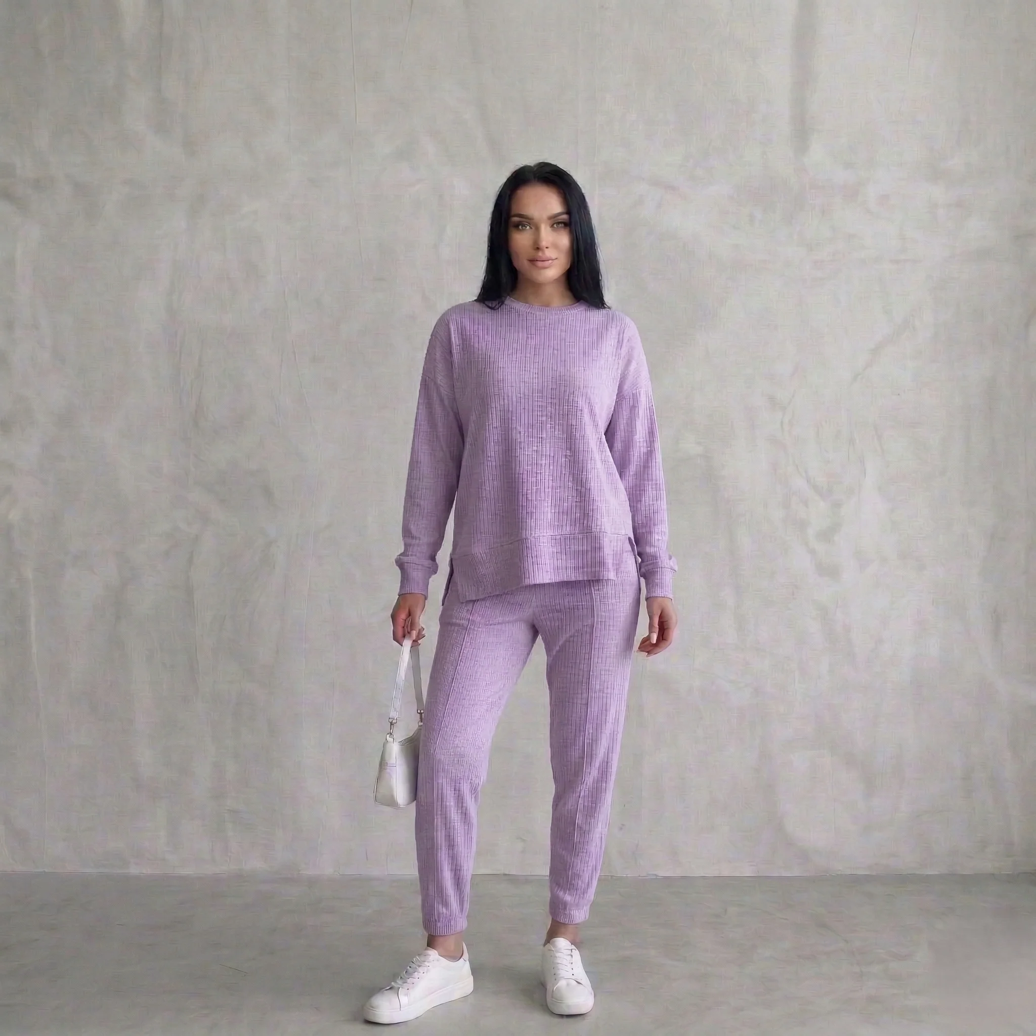 Drapecroft™ – Asymmetric Hem Sweatshirt & Pants Lounge Set + 50% OFF - Image 11