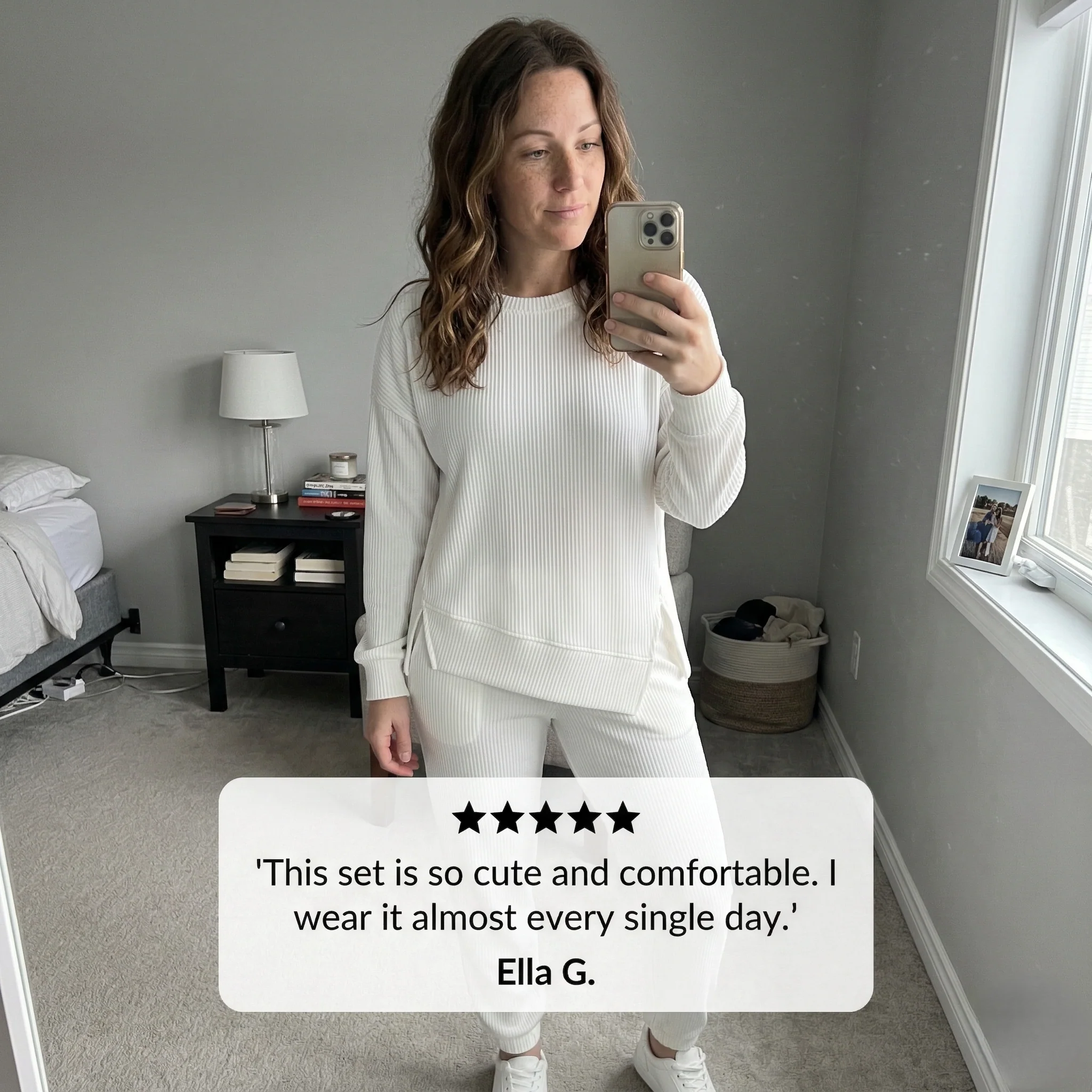 Drapecroft™ – Asymmetric Hem Sweatshirt & Pants Lounge Set + 50% OFF - Image 6