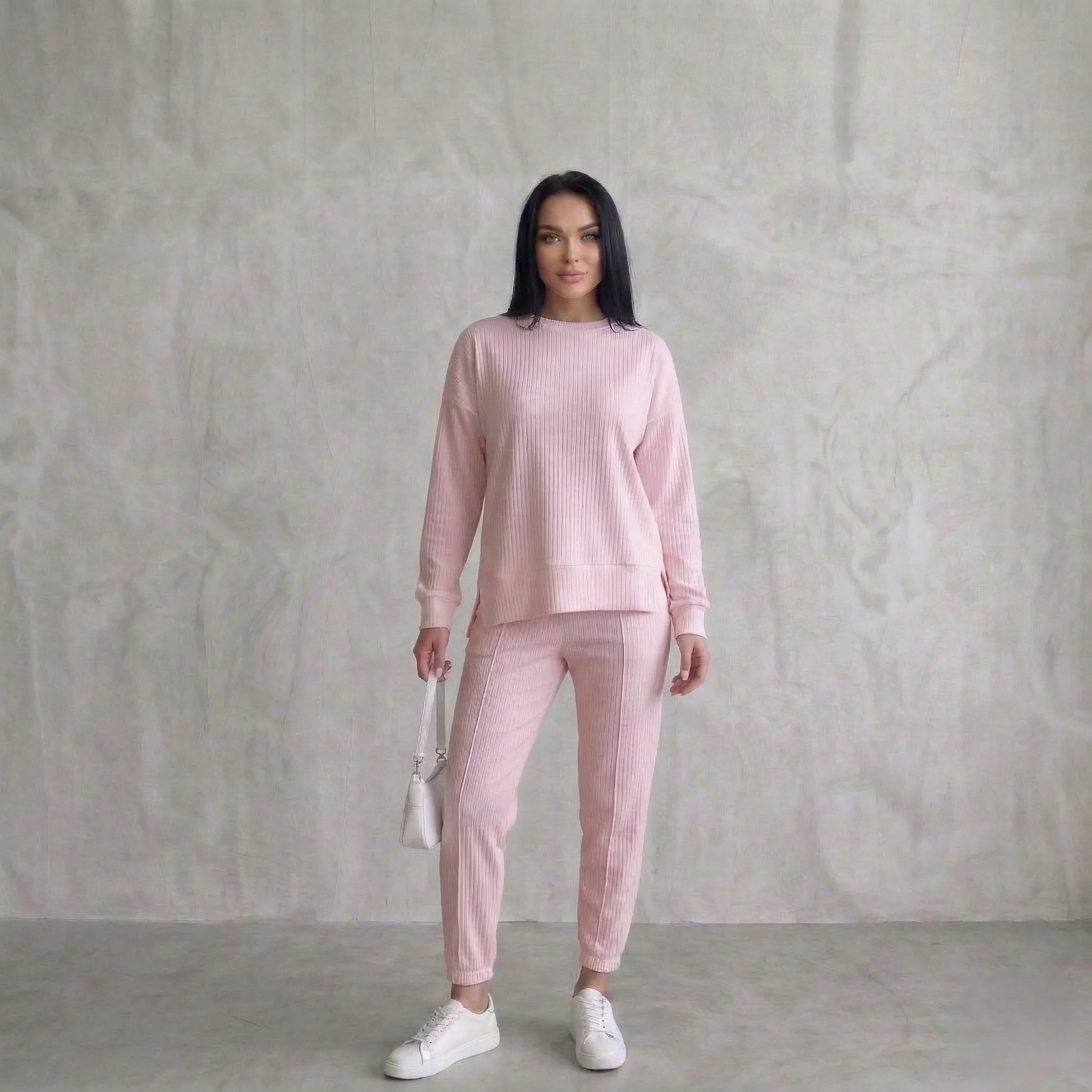 Drapecroft™ – Asymmetric Hem Sweatshirt & Pants Lounge Set + 50% OFF - Image 8