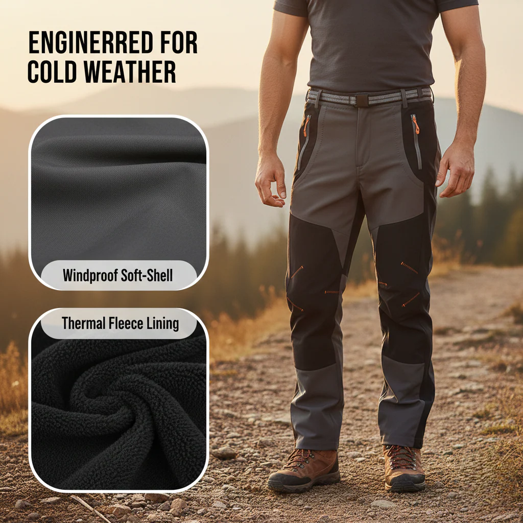 Arctova™ – Fleece-Lined Windproof Tactical Hiking Pants + 50 % OFF - Image 5